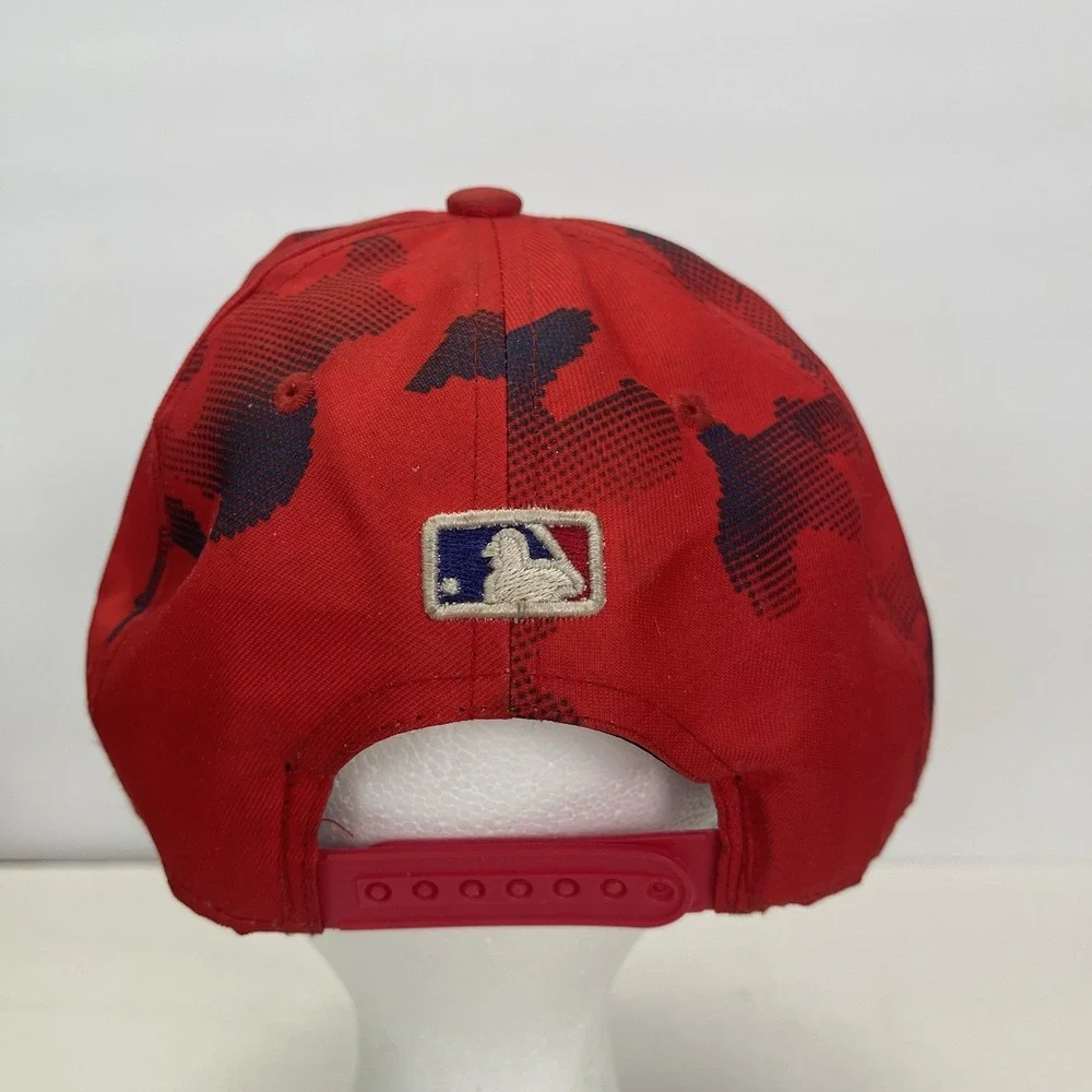 Texas Rangers MLB Snapback Baseball Hat‎ New Era Adjustable Red Blue Camo
